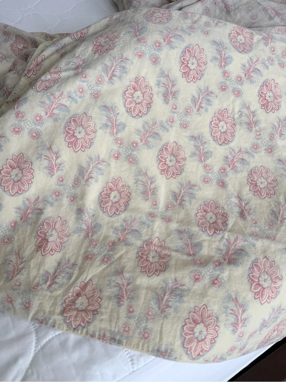 Chaps Ralph Lauren Welbourne Sheet Set Queen Size Red Ivory Blue